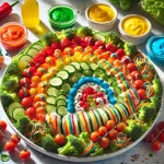 regnbuesalat, barnmat