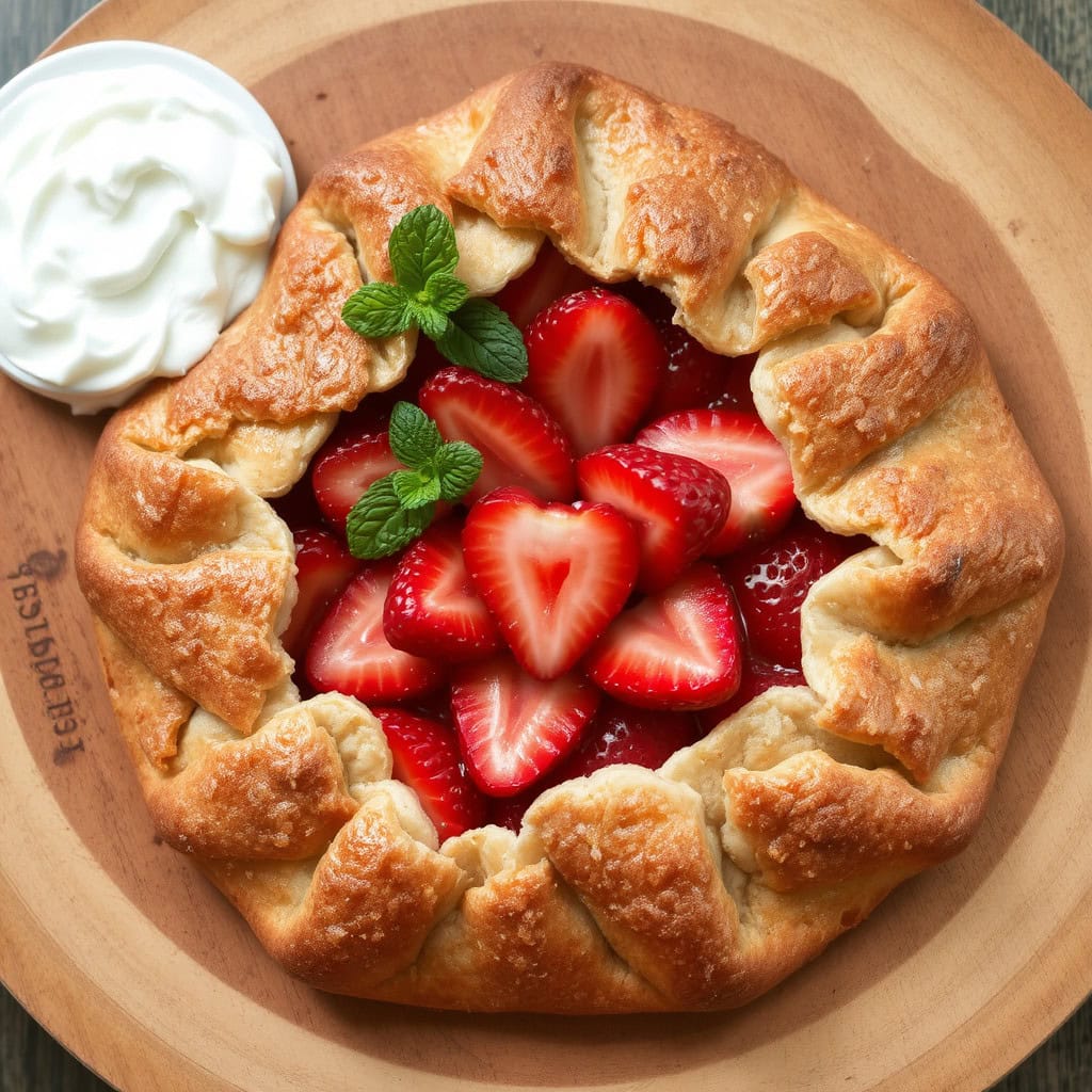 Jordbærgalette
oppskrift: Frisk dessert med fullkornsbunn og søte jordbær Frisk jordbærgalette med fullkornsbunn, Hvordan lage jordbærgalette fra bunnen av, Sunn galetteoppskrift med friske jordbær, Naturlig søtet dessert med fullkornsbunn, Galette med sprø bunn og jordbærfyll, Enkel galetteoppskrift for sommerlige smaker, Hjemmelaget galette med fruktfyll, Fiberberiket fullkornsbunn til galette, Søt sommergalette med friske bær, Hvordan bake galette uten raffinert sukker, Jordbærgalette med sukkerfri fylling, Glutenfri jordbærgalette med fullkornsmel, Galetteoppskrift for næringsrik dessert, Bak sunn galette med friske ingredienser, Galette med jordbær og lite sukker, Lyst brød for galettefyll, Fiberfull jordbærkake til dessert, Galette med sprø bunn og saftig fyll, Tradisjonell oppskrift på sommergalette, Galette uten egg og melk for allergikere.