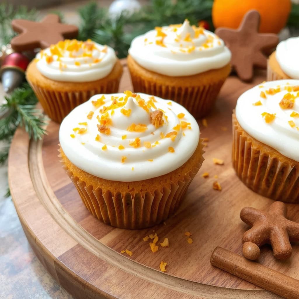 Pepperkake Cupcakes med Kremet Topping Pepperkake cupcakes med kremet vaniljetopping, Enkel oppskrift på pepperkake cupcakes med topping, Søte og saftige pepperkake cupcakes til jul, Hvordan lage cupcakes med smak av pepperkake, Kremet topping til saftige pepperkake cupcakes, Julens beste cupcakes med pepperkakesmak, Pepperkake cupcakes med kremostglasur og krydder, Oppskrift på cupcakes med smak av pepperkaker, Søte småkaker formet som pepperkake cupcakes, Perfekte pepperkake cupcakes med kremet glasur, Topping med vanilje til pepperkake cupcakes, Smakfulle pepperkake cupcakes med krydret fyll, Kremete og saftige cupcakes med pepperkakesmak, Hvordan lage pepperkake cupcakes til julebordet, Søt og krydret topping til pepperkake cupcakes, Klassiske pepperkake cupcakes med kremet topping, Enkel og rask oppskrift på pepperkake cupcakes, Julens dessertidé: Pepperkake cupcakes med krem, Små pepperkake cupcakes med vanilje og kremost, Pepperkake cupcakes med silkemyk kremet topping.