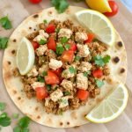 Krydret lahmacun med fullkornsbunn oppskrift, Hvordan lage sprø lahmacun hjemme, Sunn lahmacun med fullkornsdeig ingredienser, Tradisjonell tyrkisk lahmacun på sunn måte, Lett oppskrift på sprø lahmacun, Hjemmelaget lahmacun med krydret fyll, Beste krydder til lahmacun oppskrift, Vegetarisk versjon av krydret lahmacun, Sprø fullkornsbunn til tyrkisk lahmacun, Steg-for-steg guide til lahmacun, Sunn og sprø lahmacun til middag, Hvordan tilberede perfekt lahmacun hjemme, Tips til sprø bunn på lahmacun, Smakfull og sunn fullkornsbunn til lahmacun, Enkel lahmacun med krydret smak, Lahmacun med rikt kjøttfyll og urter, Sunn tyrkisk streetfood: lahmacun, Perfekt deig til sprø lahmacun hjemme, Hvordan krydre lahmacun riktig, Tradisjonell lahmacun med en moderne vri.