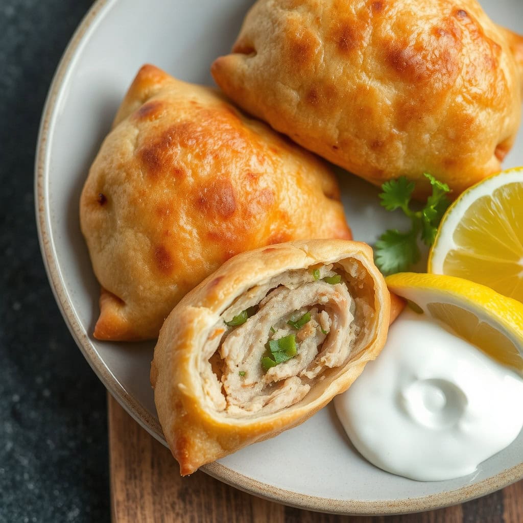 Chebureki
Oppskrift: Sprø og Smakfulle Med Sunnere Ingredienser Sprø chebureki oppskrift med sunnere ingredienser, Hvordan lage smakfulle chebureki hjemme, Sunnere versjon av tradisjonelle chebureki, Chebureki med sprø skorpe og sunt fyll, Steg-for-steg chebureki med sunnere alternativer, Rask og enkel oppskrift på chebureki, Hvordan lage sprø chebureki uten frityr, Sunn oppskrift på hjemmelagde chebureki, Chebureki med smakfullt kjøttfyll og urter, Beste deigen til sunnere chebureki, Tips til perfekt sprø chebureki hjemme, Lettvint chebureki med sunnere fyll, Tradisjonell chebureki med moderne sunn vri, Hvordan lage sprø chebureki uten å bruke mye fett, Chebureki med grønnsaksfyll for en sunnere variant, Hvordan unngå feil når du lager chebureki, Beste krydder for smakfulle chebureki, Enkel chebureki oppskrift for nybegynnere, Sunn chebureki til ukens middagsmeny, Hvordan lage chebureki som holder seg sprø lenge.
