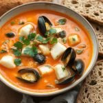sunn Bouillabaisse oppskrift fiskesuppe, fransk fiskesuppe med lavt fettinnhold, sunnere sjømatoppskrifter for hele familien, Bouillabaisse uten kremete ingredienser, enkel fransk suppeoppskrift med fisk, Bouillabaisse med nordisk twist, kalorifattig fiskesuppeoppskrift, klassisk fransk Bouillabaisse gjort sunn, hvordan lage lett Bouillabaisse hjemme, Bouillabaisse med norske råvarer, fiskesuppe rik på Omega-3, glutenfri fransk Bouillabaisse, melkefri Bouillabaisse oppskrift, fiskesuppe for vektnedgang, antiinflammatorisk fiskesuppe oppskrift, enkel sjømatoppskrift for travle dager, Bouillabaisse med urter og krydder, tradisjonell fransk fiskesuppe i sunn versjon, lett og smakfull fiskesuppe, næringsrik middag med Bouillabaisse.