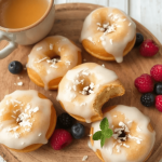 Saftige donuts med havre og kokos, Sunnere donuts med kokosmel, Havredonuts uten sukker, Glutenfrie donuts med havre, Enkle oppskrifter på sunne donuts, Donuts laget med havre og honning, Kokosflak i sunne donuts, Sukkerfrie kokosdonuts oppskrift, Hvordan lage saftige havredonuts, Proteinrike donuts med havre, Bakte donuts med havre og kokos, Veganske havredonuts med kokos, Næringsrike donuts med kokosolje, Smakfulle havredonuts til frokost, Donuts uten hvitt sukker, Donuts med kokosmel og havremelk, Havrebaserte donuts med sjokoladetrekk, Saftige donuts med kokos og banan, Fiberrike donuts med havregryn, Donuts for lavkarbo diett.