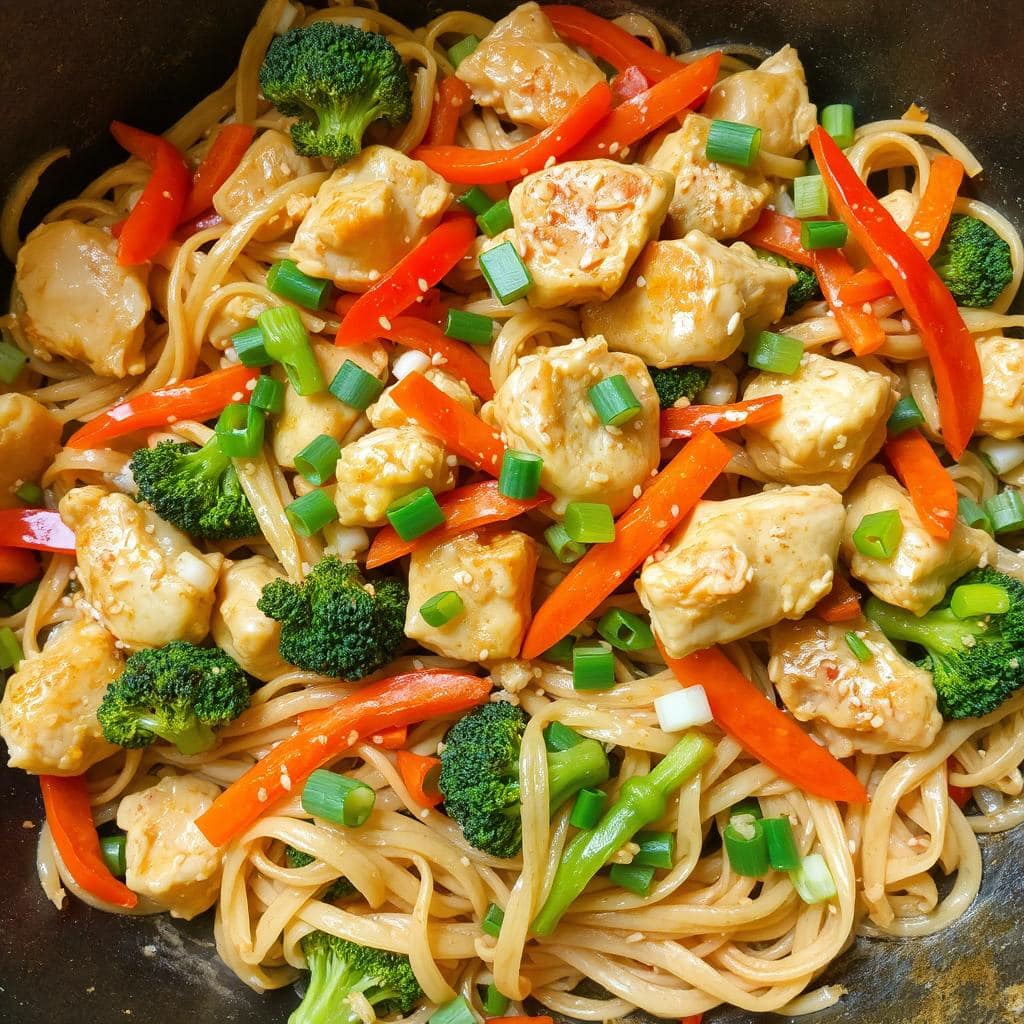 Wok med kylling og nudler – enkel, smakfull hverdagsmiddag med asiatiske smaker