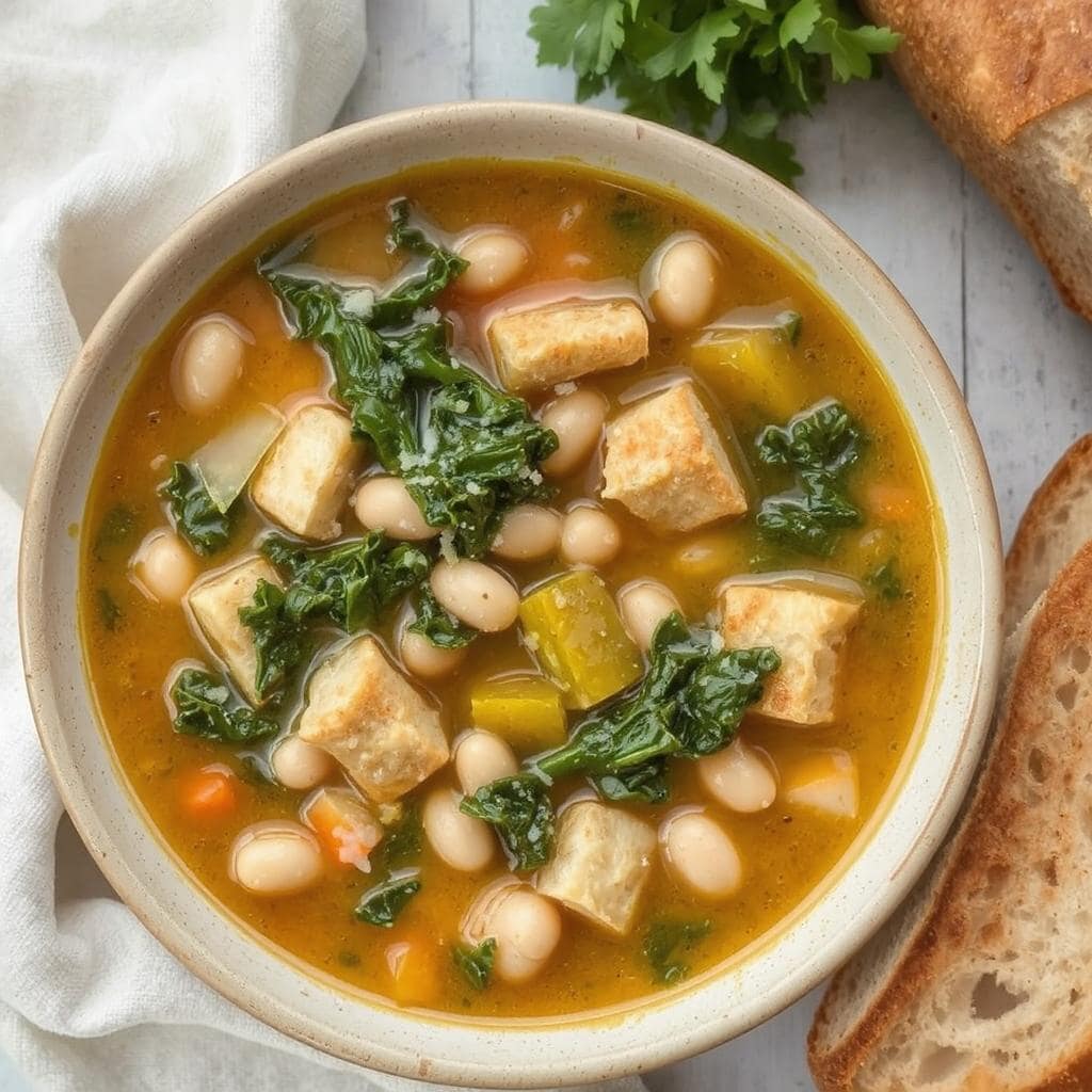 Ribollita
oppskrift: Toskanas grønnsakssuppe med bønner og brød