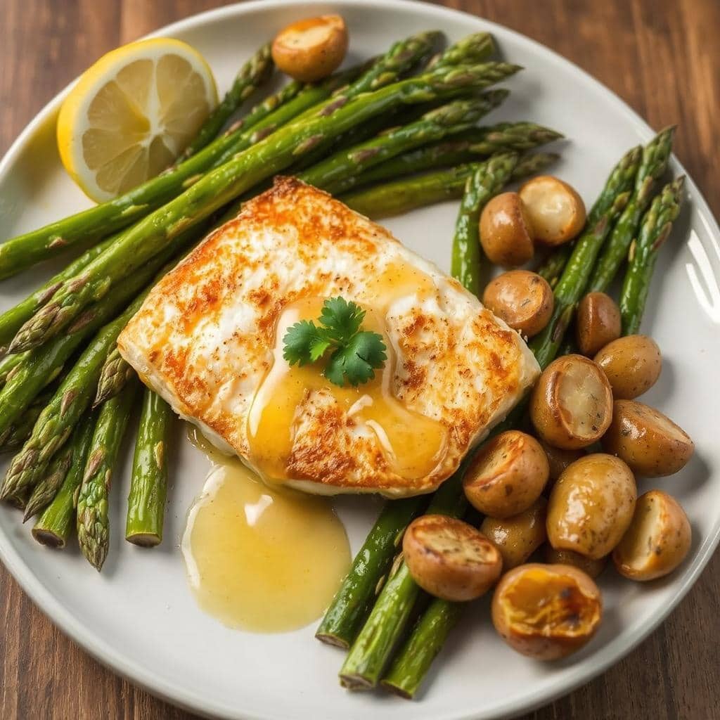 Pannestekt
Kveite Oppskrift: Mørt Fisk Med Sprø Skorpe og Friske Urter