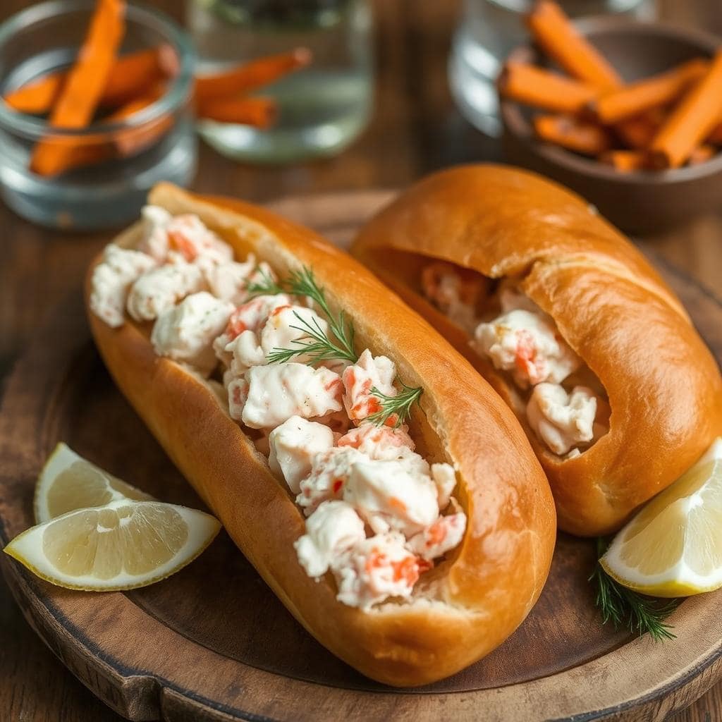 Hummerroll
Oppskrift: Luksuriøs Med Saftig Hummer og Frisk Majones i Sprøtt Brød