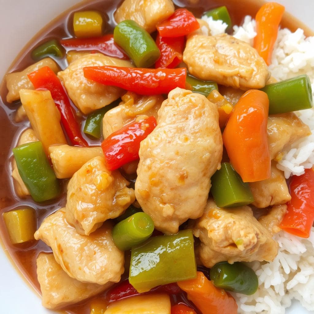 Rask og Smakfull Wok med Kylling og Sursøt Saus