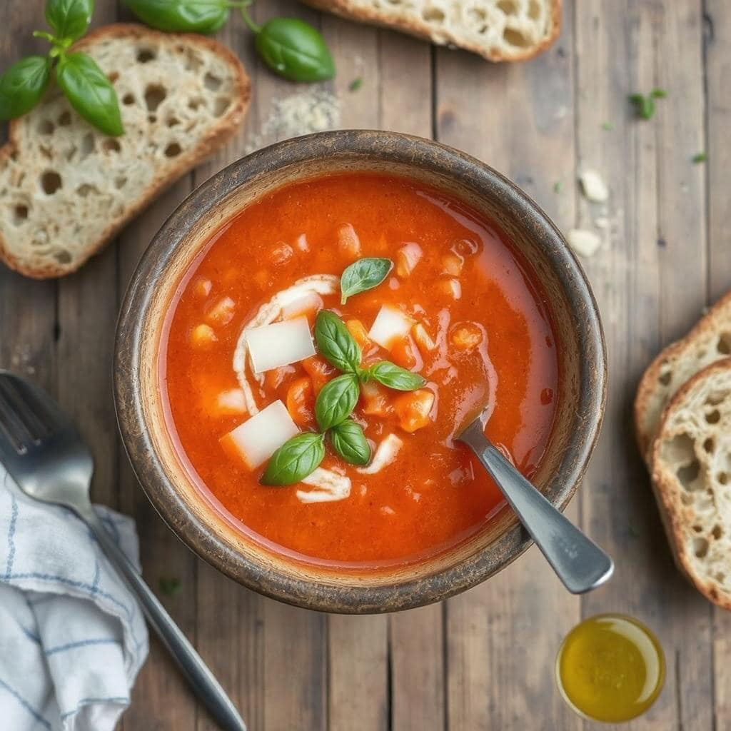 Tomat-
og Hvitløksuppe oppskrift: Fyldig klassiker med ovnsbakte tomater og hvitløk