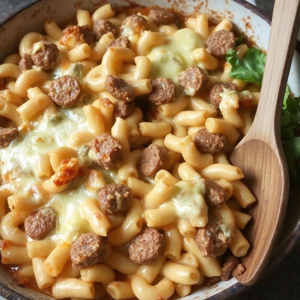 Makaronigrateng
med Pølse oppskrift: Kremet klassiker med ost og pølse