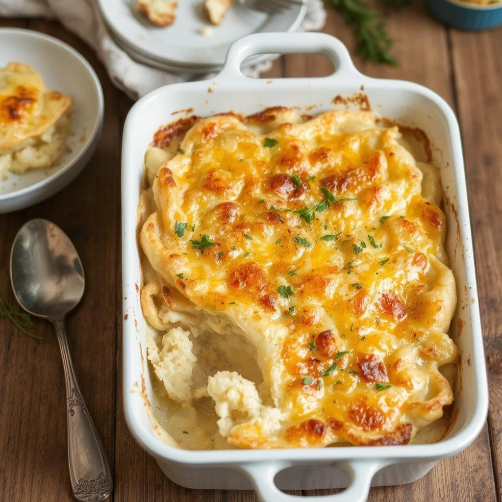 Fløtegratinerte poteter: En kremet, gyllen og uimotståelig siderett som passer til enhver anledning.