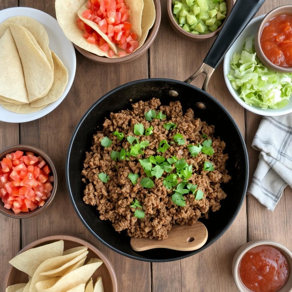 Tacokjøttdeig
Oppskrift: Smaksrik og Enkel Fylling Perfekt Til Taco-Kveld