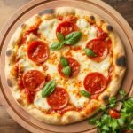 Klassisk pepperonipizza med sunnere ingredienser, Sunn versjon av pepperonipizza oppskrift, Hvordan lage sunn pepperonipizza hjemme, Glutenfri klassisk pepperonipizza oppskrift, Sunn pizzadeig til pepperonipizza, Pepperonipizza med mindre fett og kalorier, Enkel hjemmelaget pizza med sunn vri, Sunn middag med klassisk pepperonismak, Lavkarbo pepperonipizza for hele familien, Vegetarisk pepperonipizza alternativ, Sunn pizzasaus til klassisk pepperoni, Pizzaoppskrift for sunnere hverdagsmat, Balansert kosthold med pepperonipizza, Pepperonipizza oppskrift med fullkornsbunn, Hjemmelaget pizza med mindre salt, Klassisk pizzasmak i sunnere form, Pepperonipizza med grønnsaker og ost, Hvordan lage sunn pizzasaus til pepperoni, Tradisjonell pepperonipizza med en moderne vri, Sunn pizzasaus uten sukker.