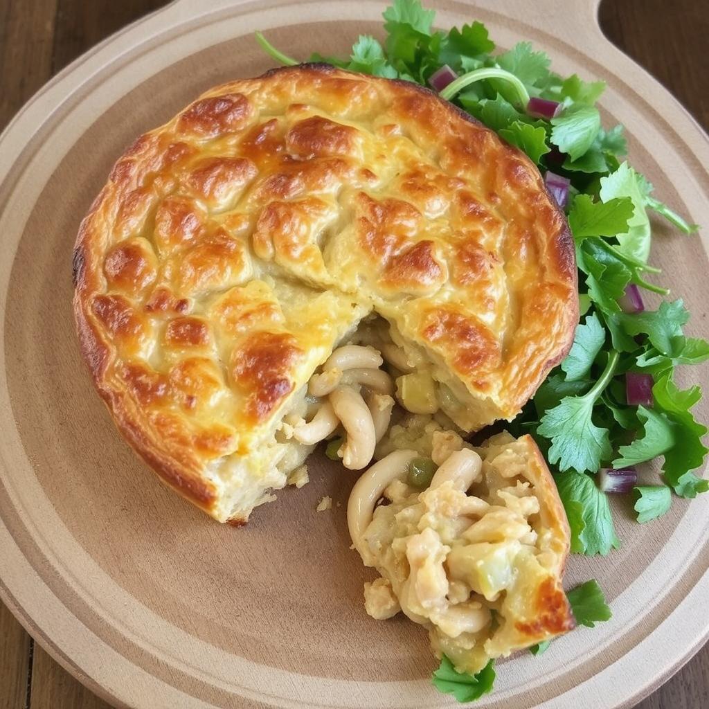 Kylling-
og Purrepai Oppskrift: Kremet Pai Med Saftig Kylling og Sprø Bunn