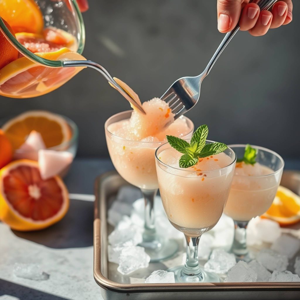 Granité med appelsin og grapefrukt – avkjølende og bitterfrisk